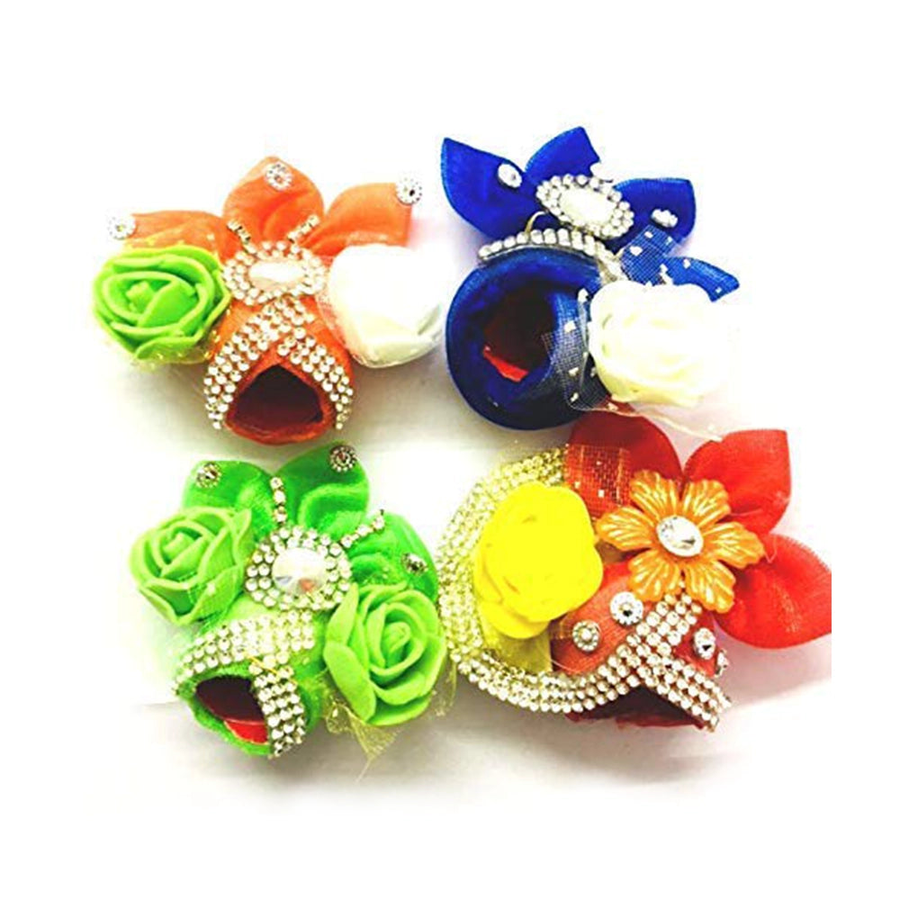 Laddu Gopal Pagdi Mukut Set Pack-4